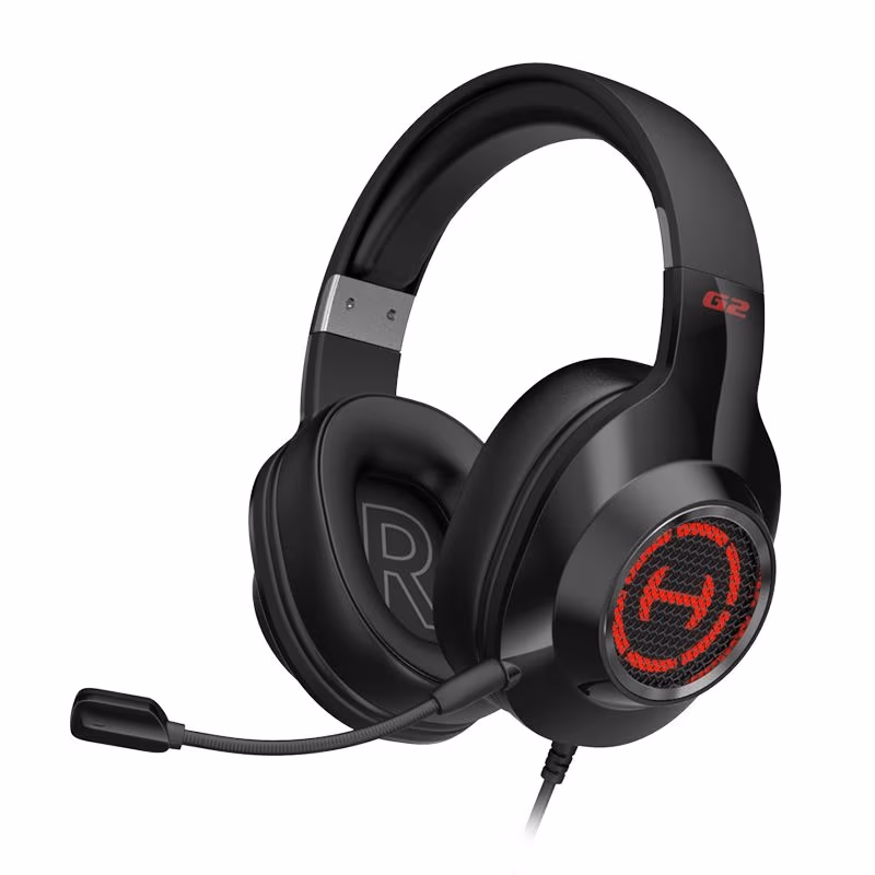 Edifier G2II Black / Gaming On-ear headphones with microphone, 7.1 Virtual Surround Sound, Dynamic RGB light effects, Dynamic driver 50 mm, Frequency response 20 Hz-20 kHz, USB