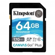 Карта памяти SD Kingston Canvas Go! Plus 170Mbps/ 64GB