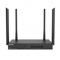 TENDA W15E AC1200 Wireless Hotspot Router, 867Mbps at 5Ghz + 300Mbps at 2.4Ghz, 300m2 Coverage, 50 user capacity, Remote Domain Maintance, 802.11ac/a/b/g/n, Multi WAN Load Balance, Support 3 WAN/3 LAN Cable Connection, 4 external antennas thumbnav 1