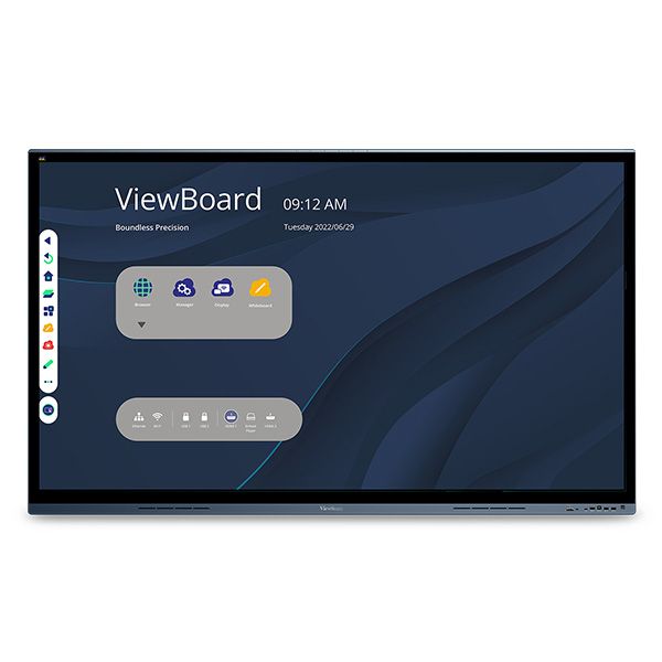 ViewSonic IFP7562, WORKSPACE - Meeting Perfection, 75"(74.5") 20 Points Multi Pcap Touch,9H Tempered Glass (4mm)(AG),3840x2160,350nits,1200:1,DDR4 3G,32GB Storage,VGAx1,HDMI inx4,HDMI outx1,SPDIFx1,Earphonex1,USB TouchX2,USB Type C x1,RJ45x1,RS232x1, photo 1