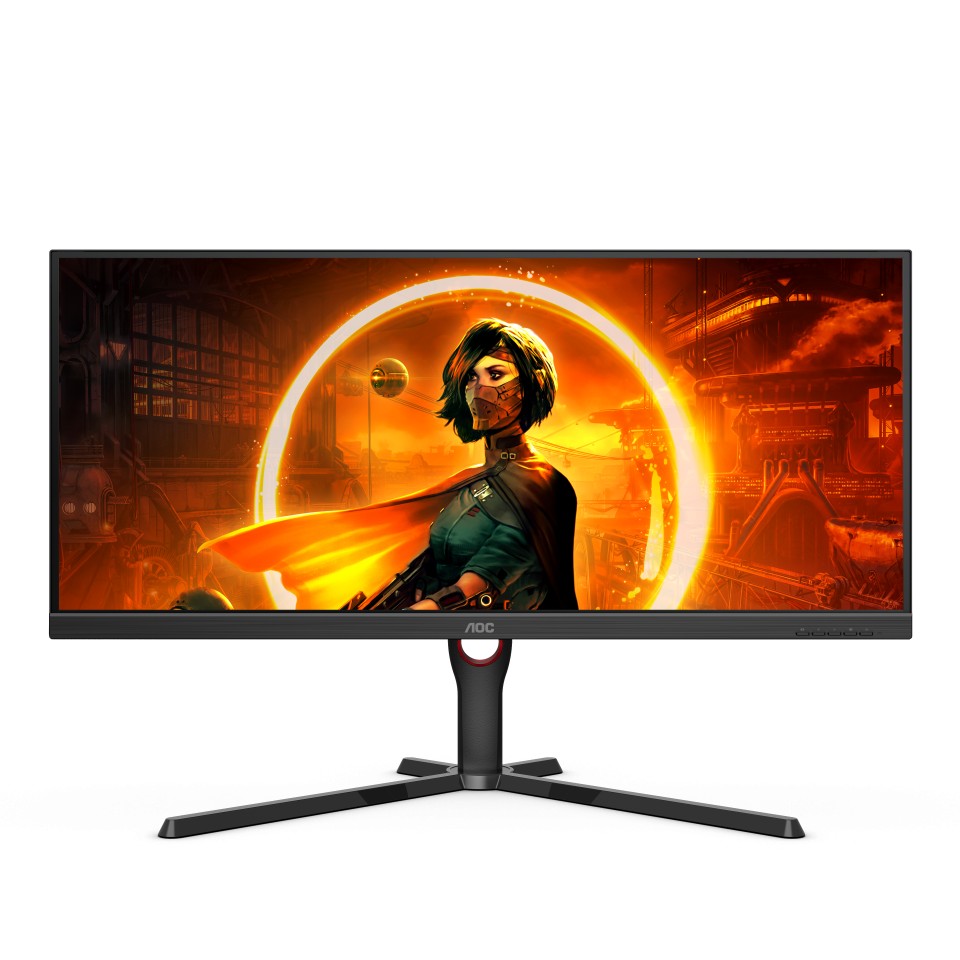 34.0" AOC VA LED U34G3XM Black (1ms, 1000:1, 350cd, 21:9, 3440x1440, 178°/178°, AMD Freesync Premium, 144Hz Refresh Rate, HDR10, DisplayPort, HDMI2.0x2, Audio Line-out, Height Adjustment, VESA) photo 1