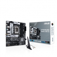 ASUS PRIME B660M-A WIFI D4, Socket 1700, Intel® B660 (13/12th Gen CPU), Dual 4xDDR4-5333, 2xHDMI, DP, CPU Intel graphics, 3xPCIe X16 4.0, 4xSATA3, RAID, 2xM.2, ALC897 7.1, 1xGbE LAN, WiFi6/BT, 2xUSB3.2 Gen2, 5xUSB 3.2 (1C+4A), 5X Pro III, Aura Sync RGB,  thumbnav 1