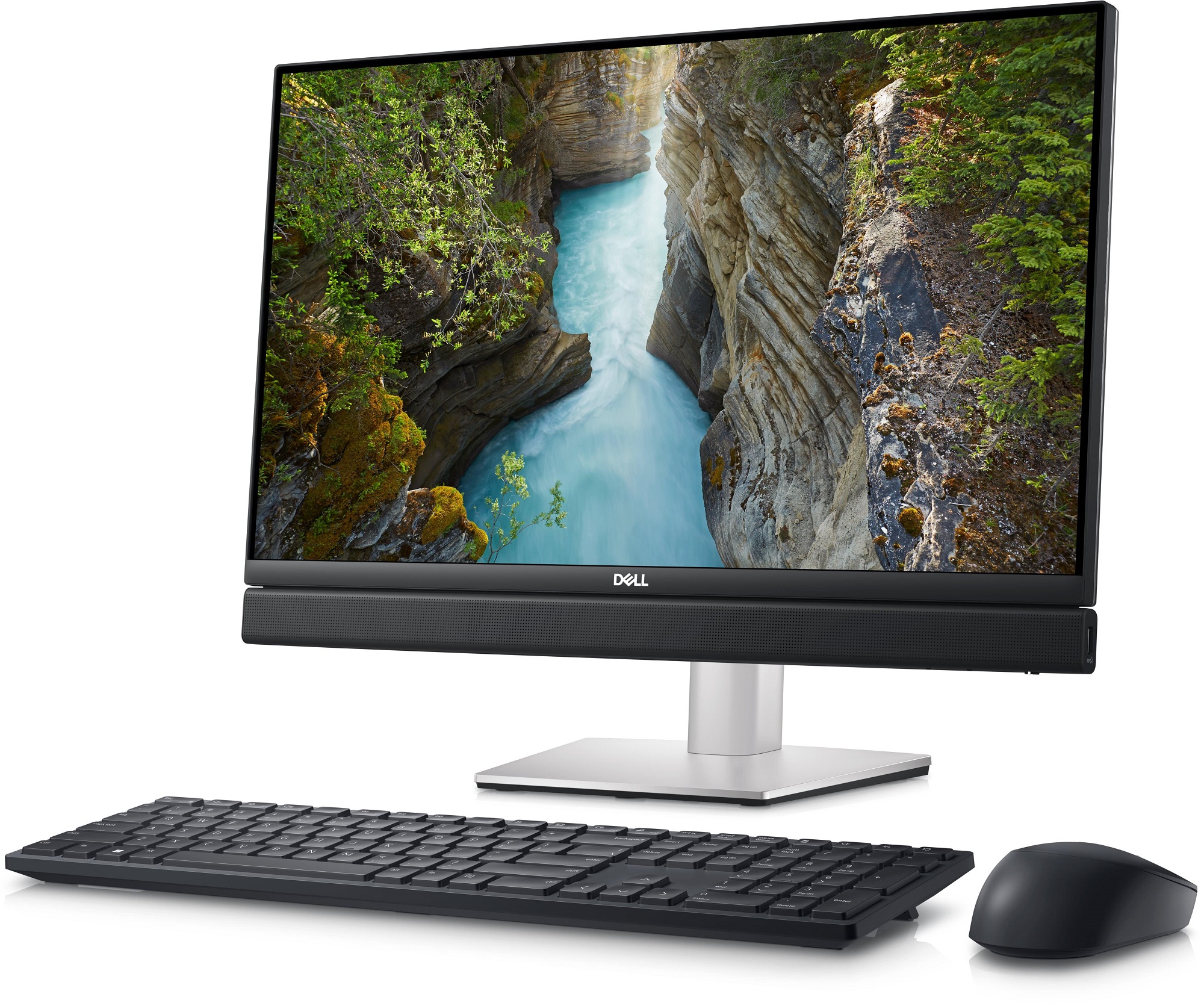 All-in-One PC - 23.8" DELL OptiPlex 7410 FHD IPS Non-Touch AG (Intel Core i5-13500T, 16GB (1X16GB) DDR4, M.2 512GB PCIe NVMe 2230 SSD, CR, Integrated graphics, WiFi 6E  AX211 2x2 BT5.2, TPM, FHD Cam, Wireless KB and Mouse KM5221W, Height  Adjustable Stand photo 3