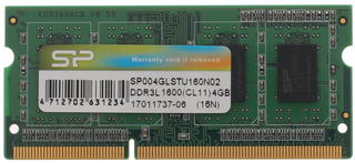 4GB DDR3L-1600 SODIMM  Silicon Power, PC12800, CL11, 512Mx8 8Chips, 1.35V photo 1