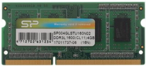 4GB DDR3L-1600 SODIMM  Silicon Power, PC12800, CL11, 512Mx8 8Chips, 1.35V thumbnav 1