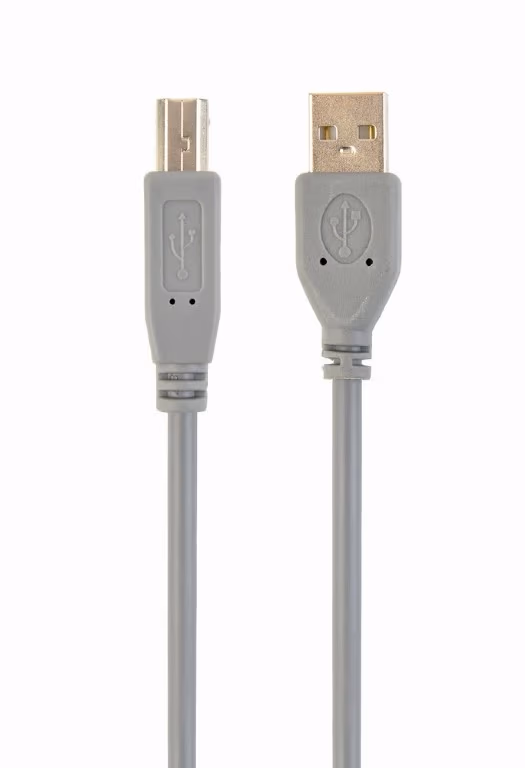 Cable USB2.0 CCP-USB2-AMBM-6G, USB 2.0 A-plug B-plug 6ft cable, 1.8 m, Grey Color 