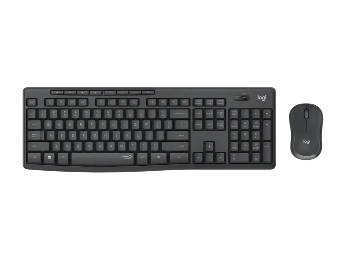 Tastatura si mouse Wireless Logitech MK295 Silent, Graphite