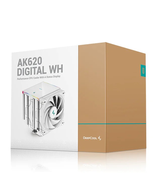 Кулер DEEPCOOL AK620 DIGITAL WH / Universal / 260W / 500~1850rpm / <28 dBA / 68.99 CFM / White photo 6