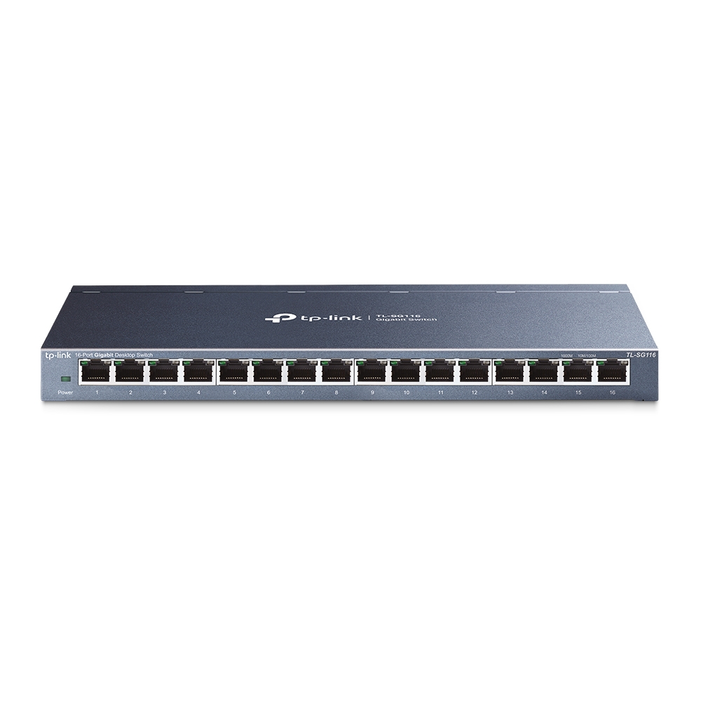 Коммутатор TP-LINK TL-SG116 / 16 port / Gigabit / RJ45 / steel case photo 1 Коммутатор TP-LINK TL-SG116 / 16 port / Gigabit / RJ45 / steel case photo 1