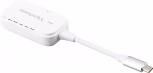 Miracast  Viewsonic WPD-700, Wireless Screen Casting Kit, Plug-and-Play: Direct connection without network setup or software installation, Support up to 8 transmitters via USB-C port, Long-Range Wireless Transmission: From up to 30m away without long HDMI