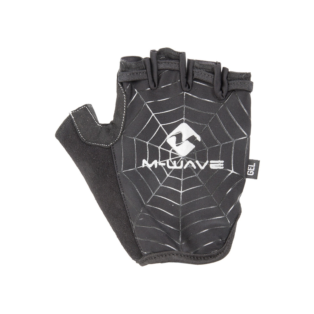 Manusi p/biciclisti M-WAVE SPIDERWEB-GEL HALF