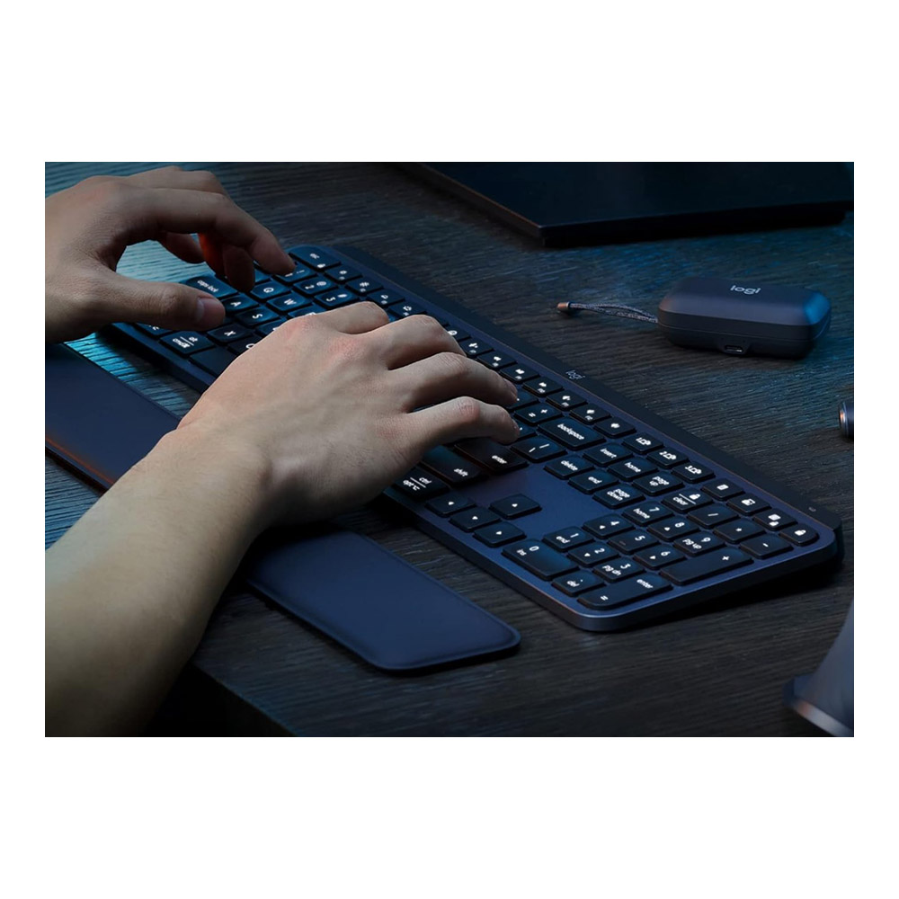 Клавиатура беспроводная Logitech MX Keys S with Palm Rest (920-011589) / Мембранная photo 6