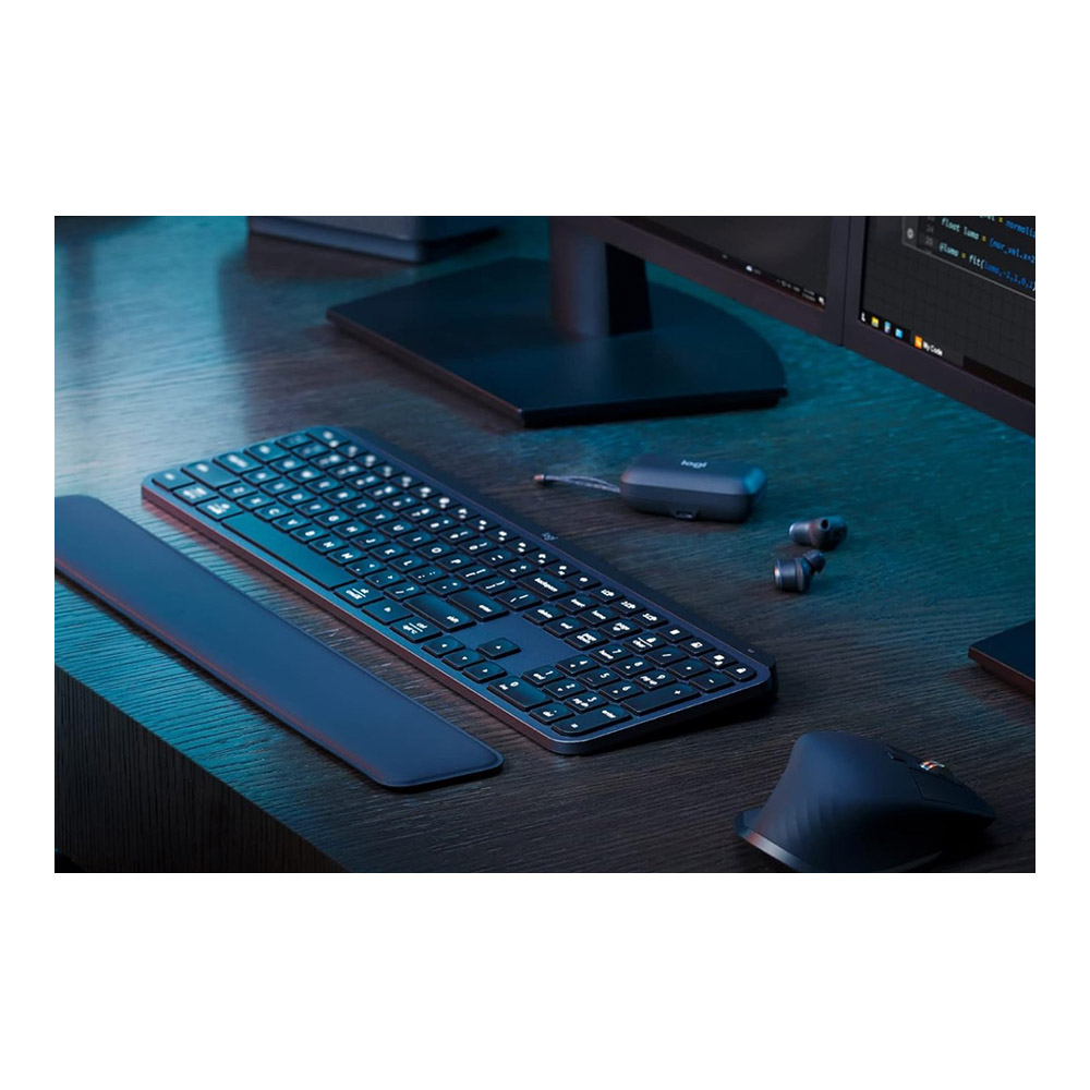 Клавиатура беспроводная Logitech MX Keys S with Palm Rest (920-011589) / Мембранная photo 7