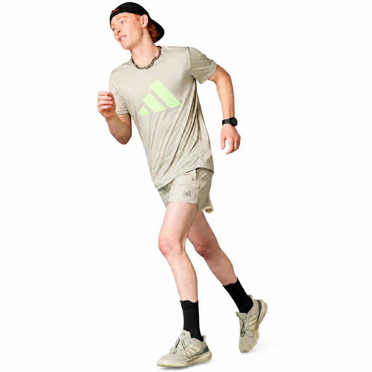 Шорты мужские Adidas RUN IT SHORT XS Бежевый photo 8
