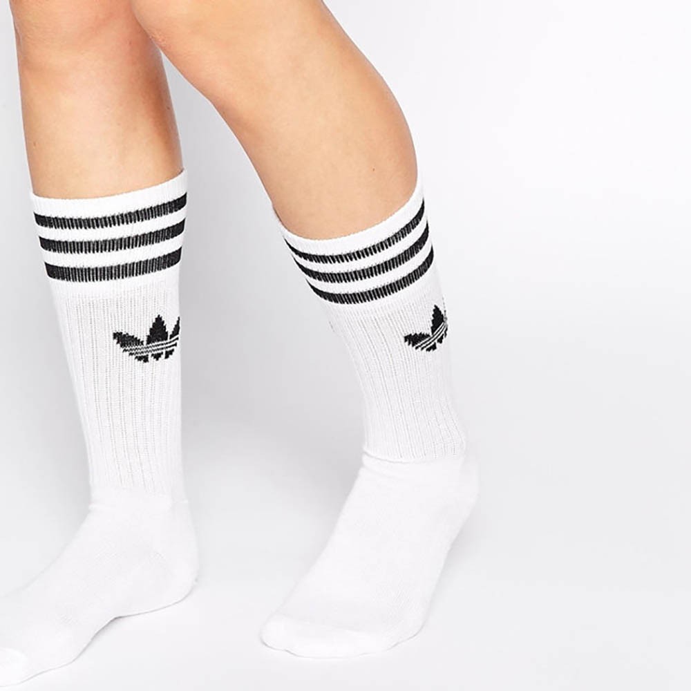 Sosete Unisex Adidas SOLID CREW SOCK ORIGINALS 39-42 Alb photo 6