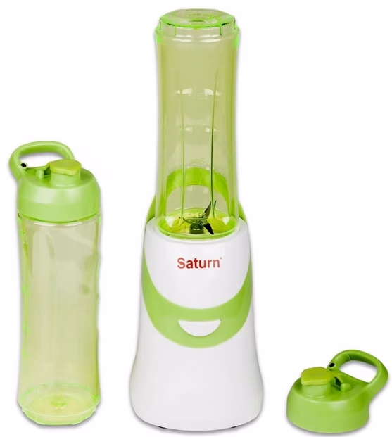 Blender pentru smoothie Saturn STFP9089, 350 W, 1 trepte viteza, Verde 