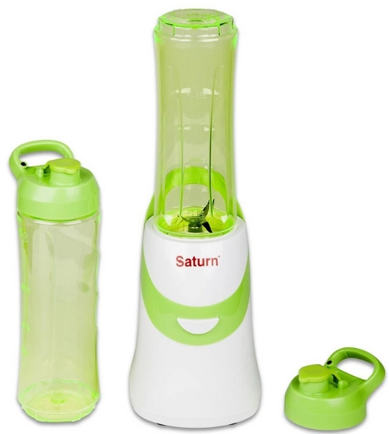 Blender pentru smoothie Saturn STFP9089, 350 W, 1 trepte viteza, Verde