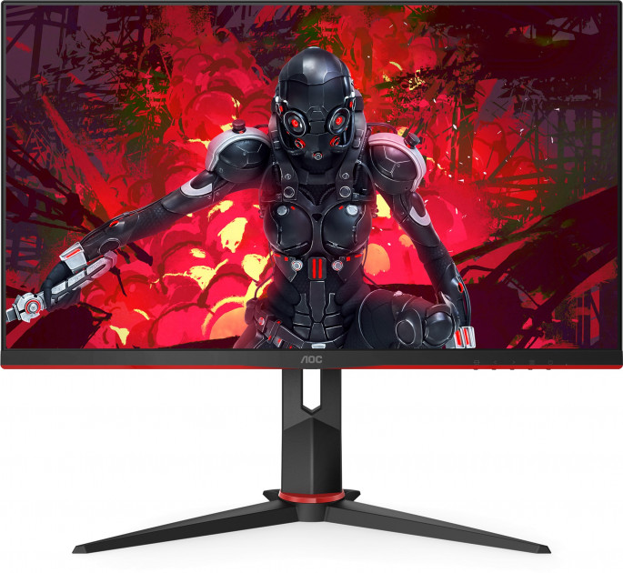 27.0" AOC IPS LED 27G2U5/BK Borderless Black/Red (1ms, 1000:1, 250cd, 1920x1080, 178°/178°, AMD Free-Sync, Refresh Rate 75Hz, VGA, HDMIx2, DisplayPort, USB Hub: 4 x USB3.0, Speakers 2 x 2W, Audio Line-out, Height Adjustment, Pivot, VESA) photo 1