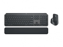Tastatura si mouse Wireless Logitech MX Keys Combo for Business | Gen 2, Graphite