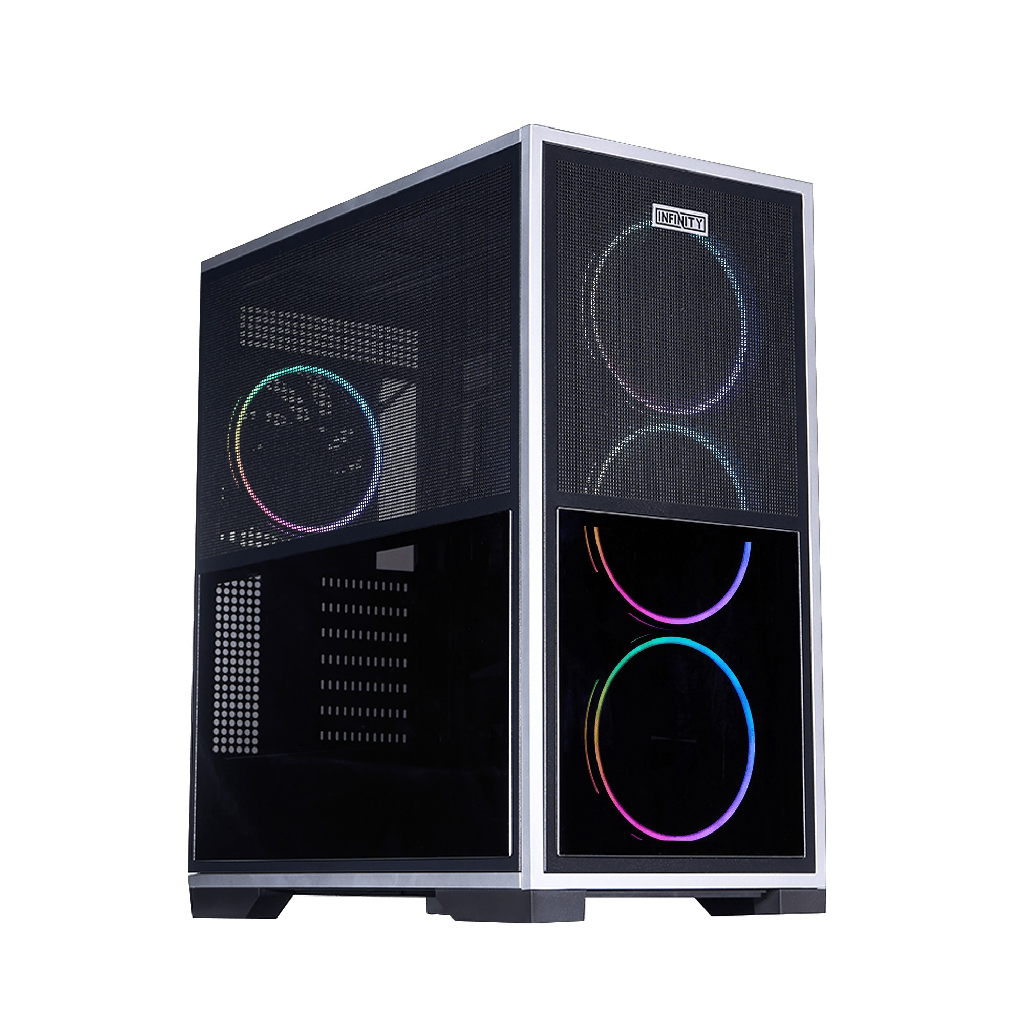 Корпус 1STPLAYER IF8 / no PSU / Side-Window / 4x120mm / ATX / Black photo 1