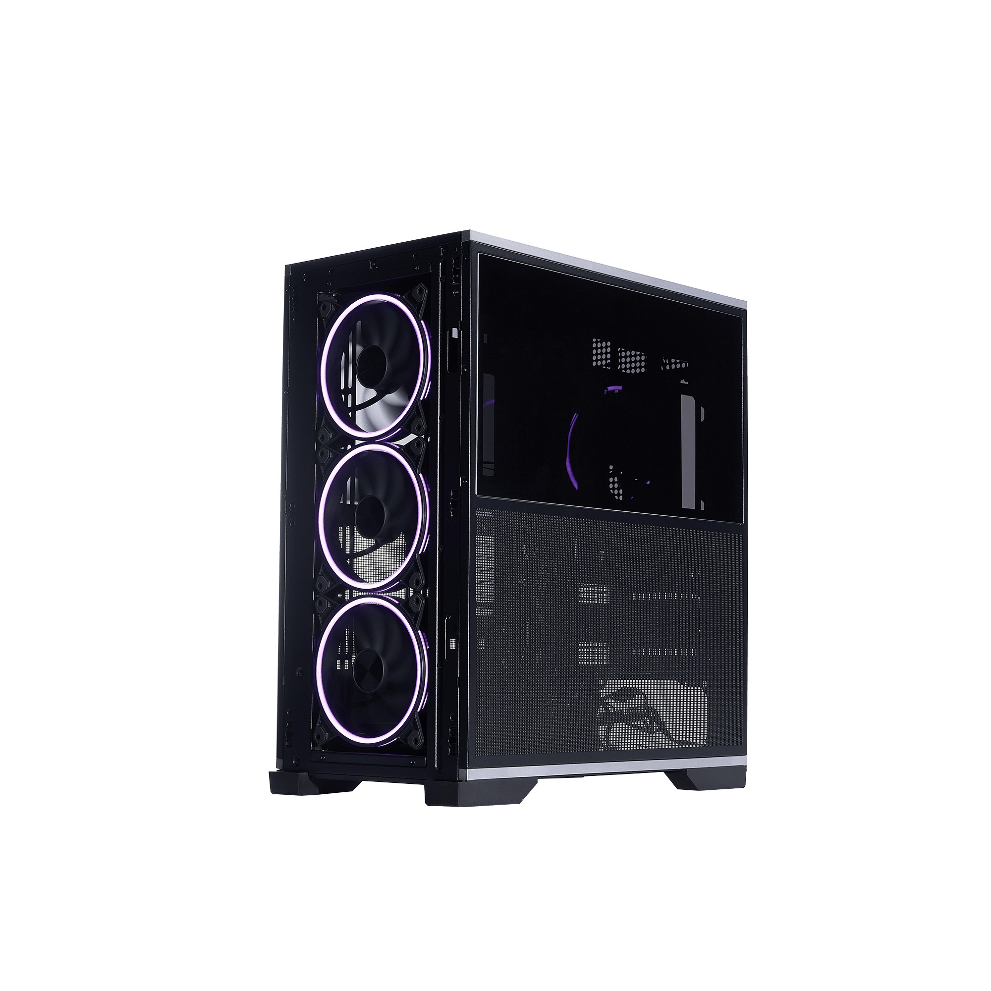 Корпус 1STPLAYER IF8 / no PSU / Side-Window / 4x120mm / ATX / Black photo 4
