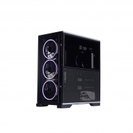 Корпус 1STPLAYER IF8 / no PSU / Side-Window / 4x120mm / ATX / Black thumbnav 4