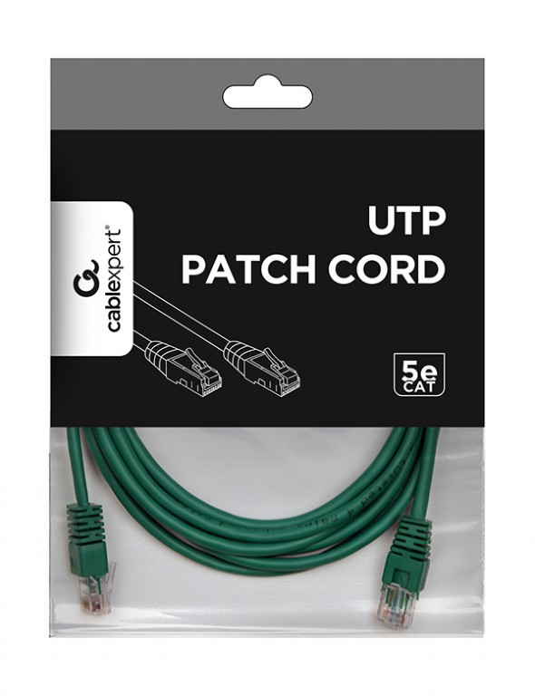 UTP Cat.5e Patch cord, 3m, Green photo 2