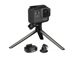 GoPro Tripod Mounts - attach your GoPro to any standard tripod with the Tripod Mount and Quick Release Tripod Mount. Also includes a Mini Tripod that attaches to your GoPro's frame or housing, compatible with all GoPro cameras. thumbnav 1