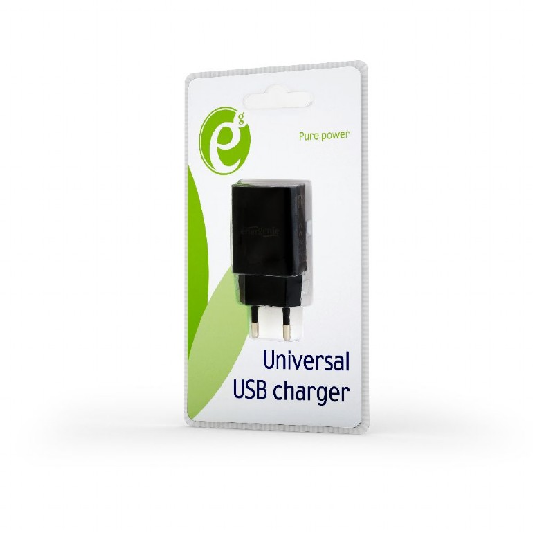USB Charger  Gembird EG-UC2A-03 Universal AC USB charging adapter, 5 V / 2 A, Black photo 4