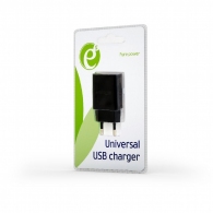 USB Charger  Gembird EG-UC2A-03 Universal AC USB charging adapter, 5 V / 2 A, Black thumbnav 4