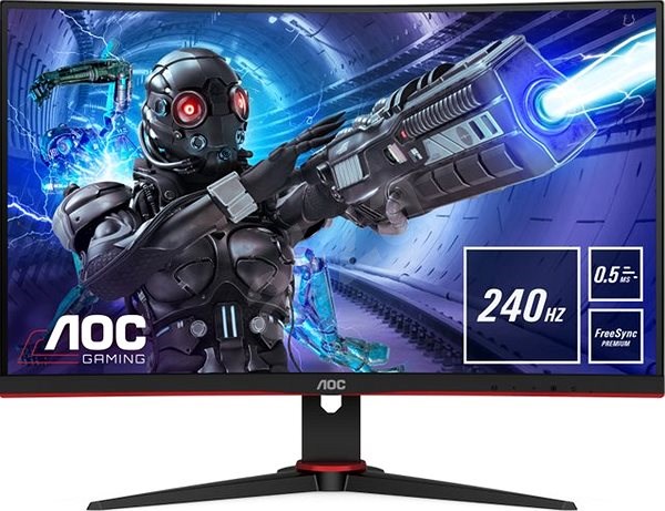 27.0” Игровой монитор AOC  C27G2ZE/BK / 0.5ms / Curved / 240Hz / Black/Red photo 1