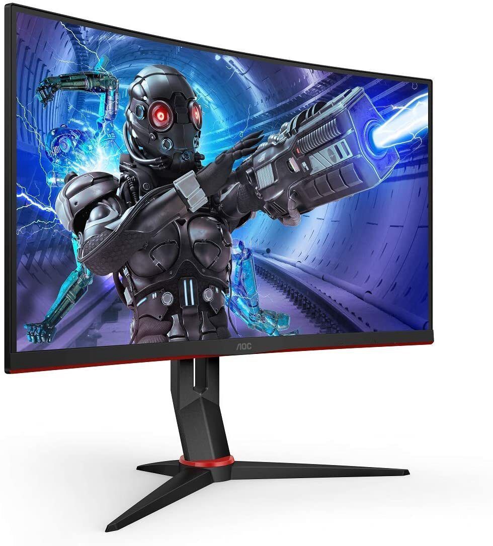 27.0” Игровой монитор AOC  C27G2ZE/BK / 0.5ms / Curved / 240Hz / Black/Red photo 2