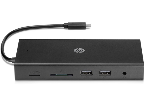 HP Travel USB-C Multi Port Hub, HDMI, VGA, 2 x USB 3.0, USB-C with Power Share, LAN, SD and Micro SD Card Reader photo 1