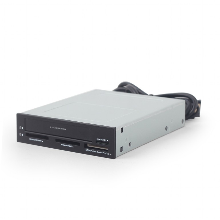 Card Reader Gembird FDI2-ALLIN1-03, Internal USB card reader/writer with SATA port, black photo 1 Card Reader Gembird FDI2-ALLIN1-03, Internal USB card reader/writer with SATA port, black photo 1