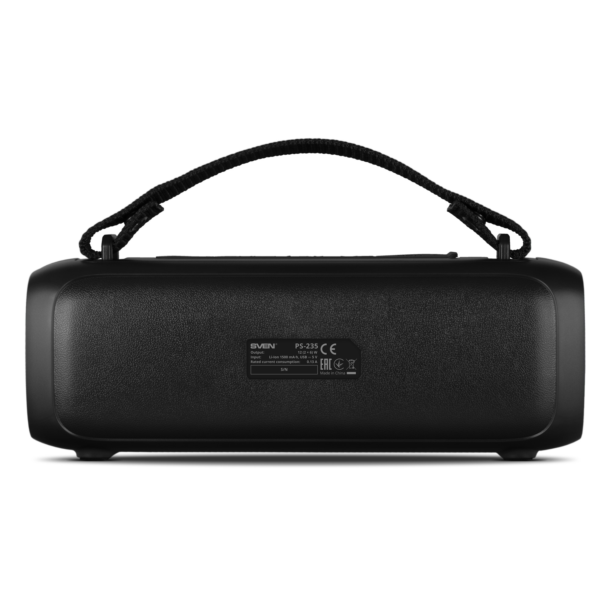 Boxa portabila SVEN PS-235, Black / 12W / Bluetooth / FM / USB / 1500mA*h photo 4