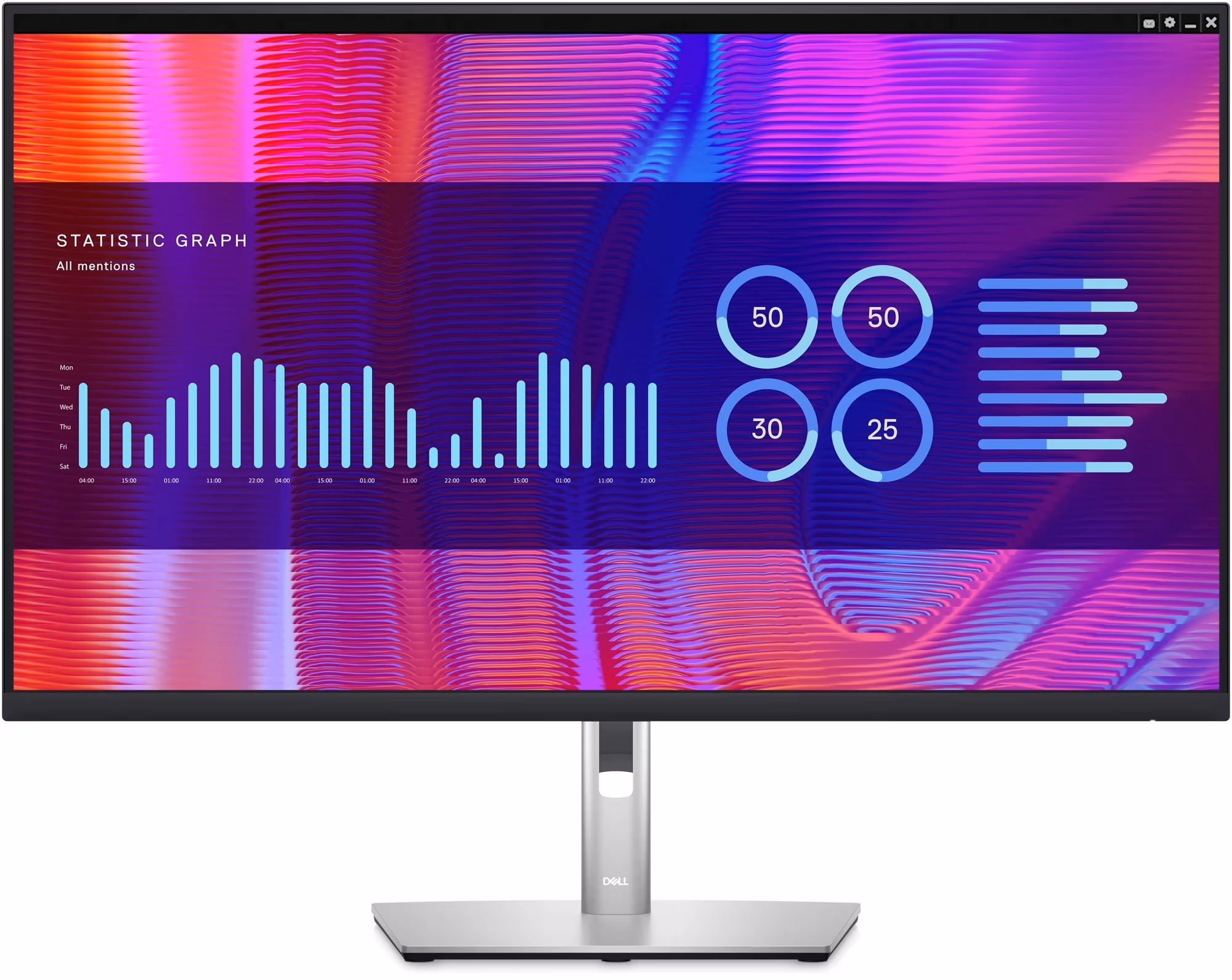 31.5” Monitor DELL P3223QE / 4K / 5ms / Black/Silver