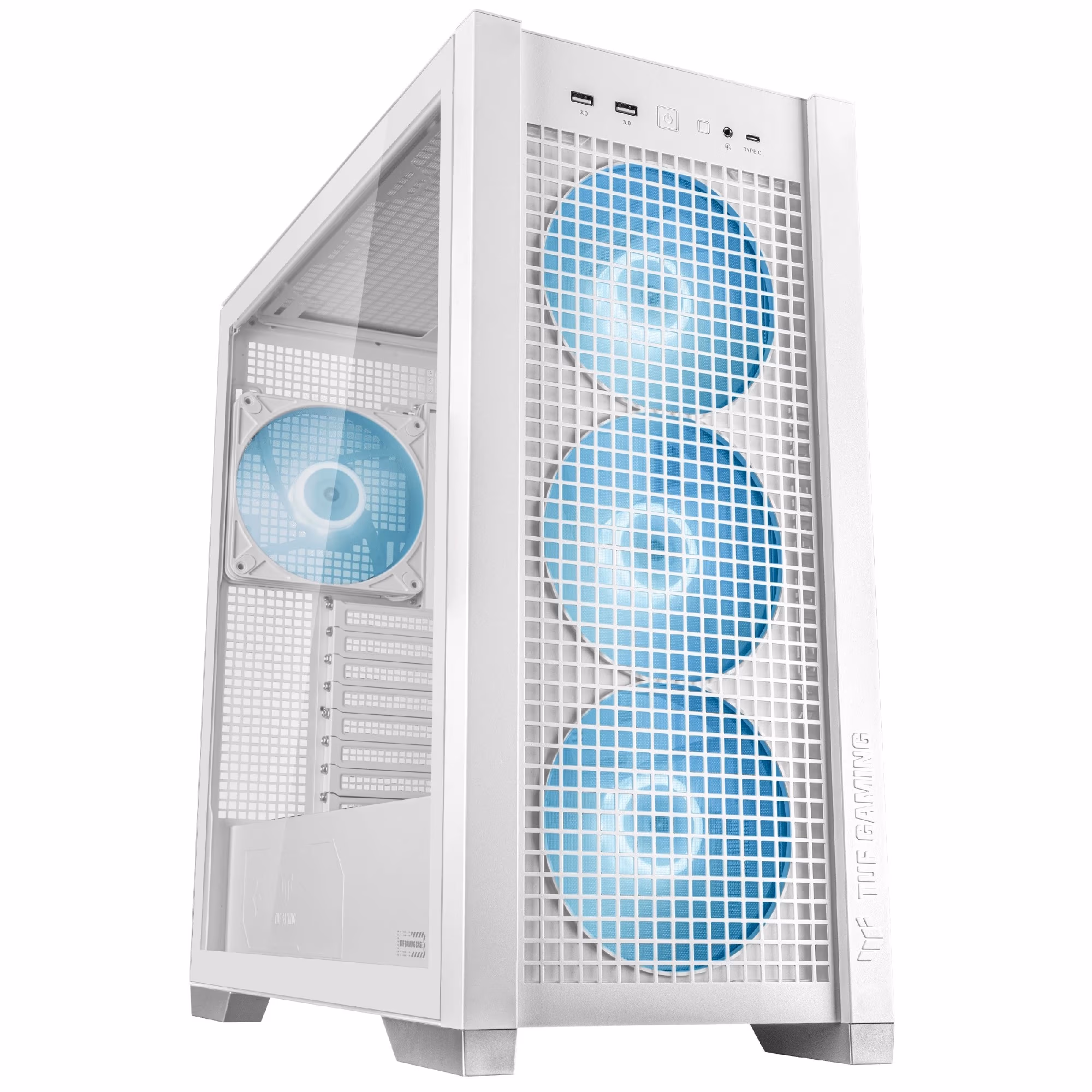 Carcasa ASUS TUF Gaming GT302 ARGB WHITE / no PSU / 4x140mm ARGB fan/ EATX/ White