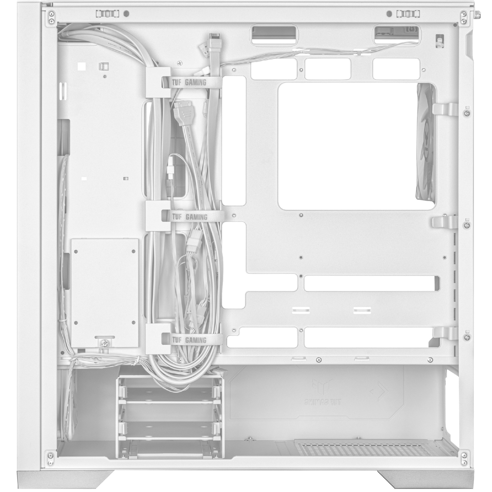 Carcasa ASUS TUF Gaming GT302 ARGB WHITE / no PSU / 4x140mm ARGB fan/ EATX/ White photo 8