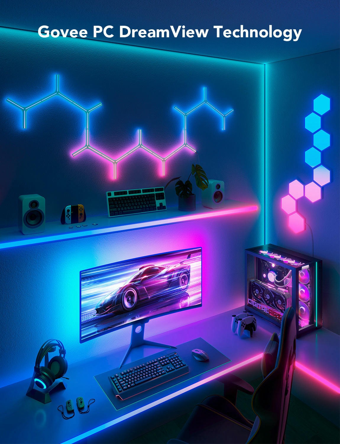 GOVEE RGB Gaming Light Strip G1 (27”-34”) photo 10