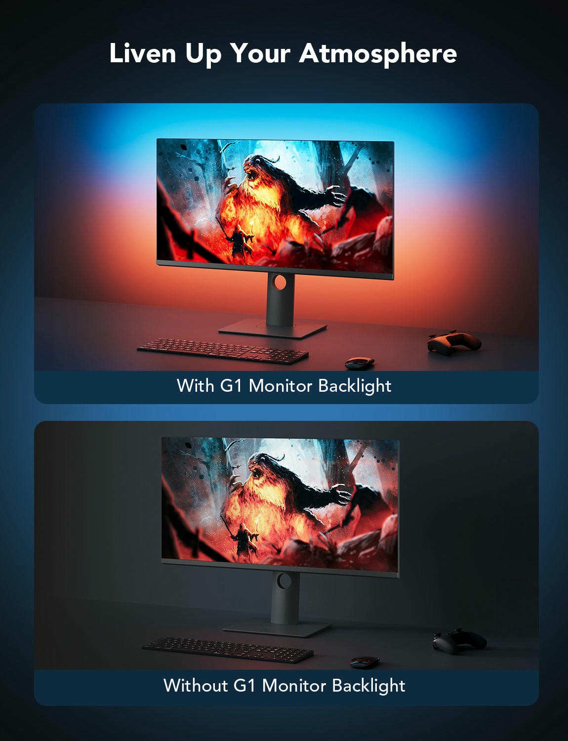GOVEE RGB Gaming Light Strip G1 (27”-34”) photo 7