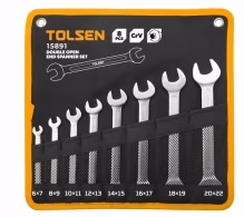 Набор 8 ключей рожковых 6-22мм Tolsen