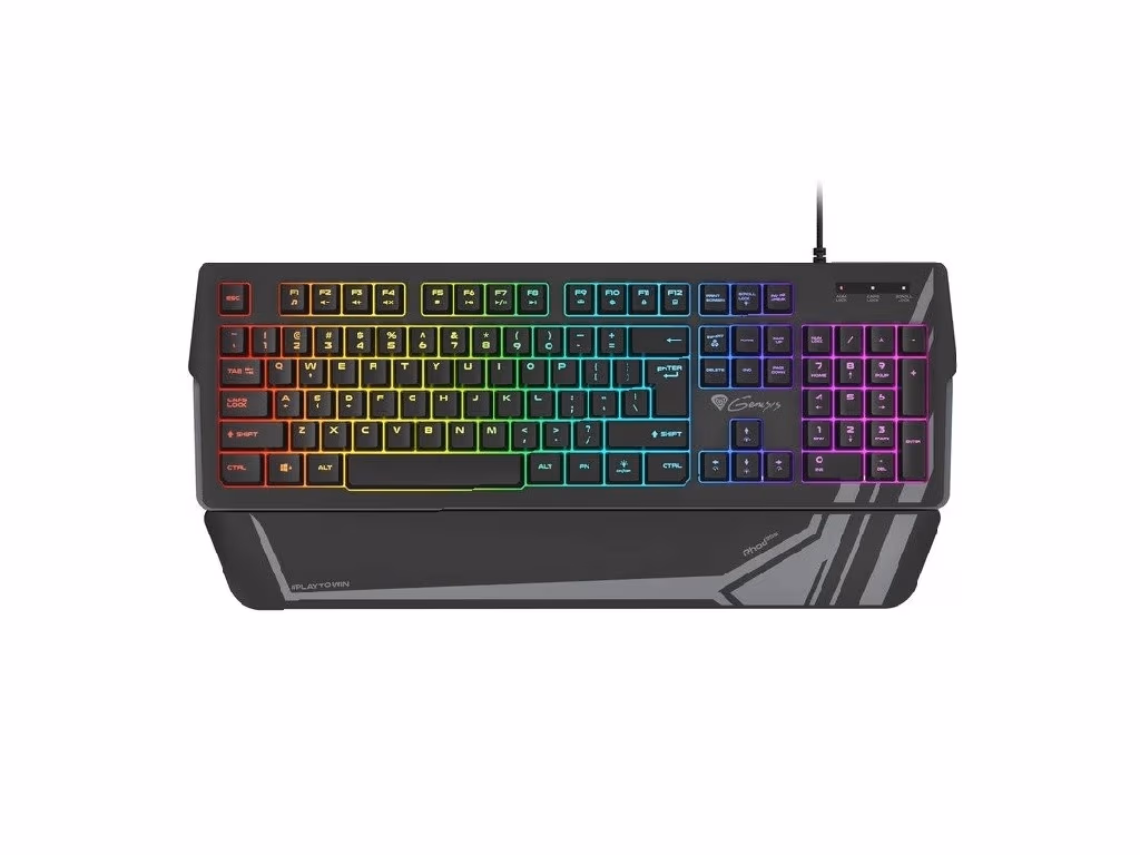 Tastatura cu fir Genesis Keyboard Rhod 350, RGB, US Layout, RGB Backlight 