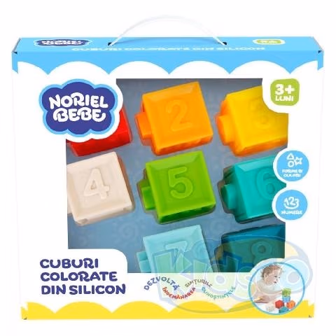 Noriel INT6191 Noriel Bebe - Cuburi Colorate Din Silicon