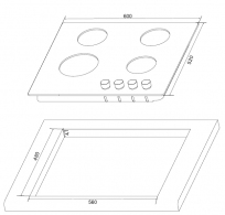 Встраиваемая  газовая панель Hansa BHKS63038B thumbnav 6