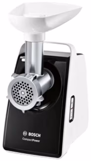 Мясорубка Bosch MFW3X18B, 2.5 кг/мин, 500 Вт, Черно белый 