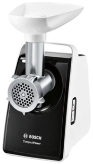 Мясорубка Bosch MFW3X18B, 2.5 кг/мин, 500 Вт, Черно белый photo 1 Мясорубка Bosch MFW3X18B, 2.5 кг/мин, 500 Вт, Черно белый photo 1
