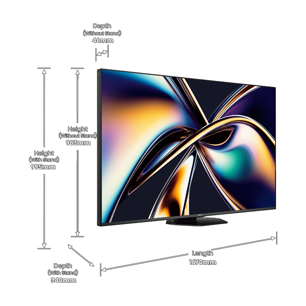 Televizor Hisense 75U8Q  / 75" / Mini LED / UHD 4K photo 9