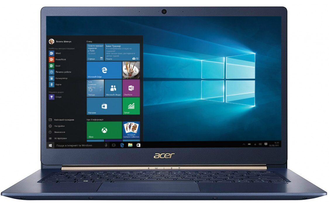 Ноутбук Acer Ультрабук Swift 5 Swift 5 SF514-54T-598S, Charcoal Blue (NX.HHUEU.003) 14” / 8 ГБ / 256 ГБ / Core i5 / UHD Graphics / Синий photo 1