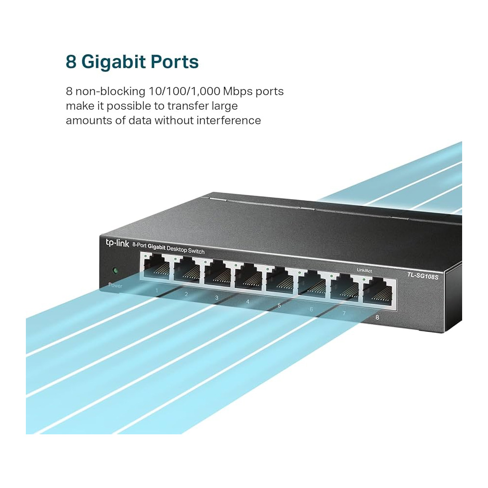 Comutator de retea TP-Link TL-SG108S photo 6