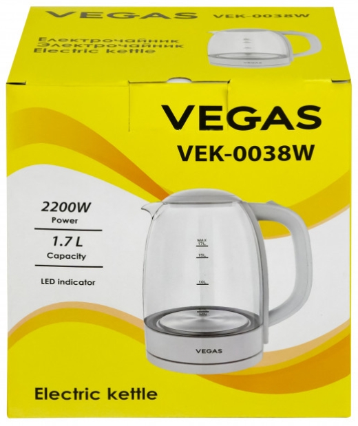 Fierbator de apa electric Vegas VEK0038W photo 3